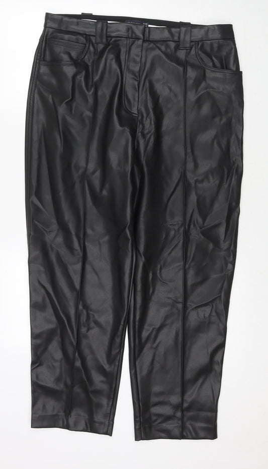 Womens UK Size 18 Marks and Spencer Regular Fit  Black Trousers