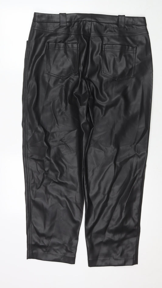 Womens UK Size 18 Marks and Spencer Regular Fit  Black Trousers