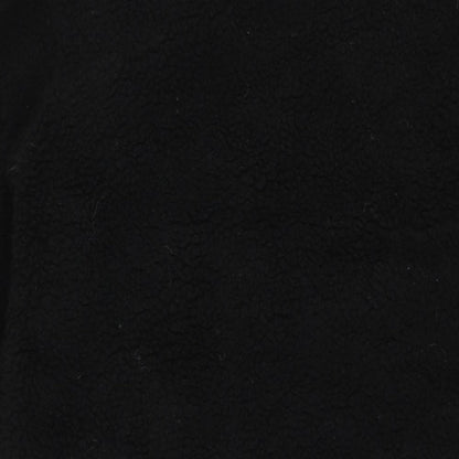Womens UK Size 4 PRETTYLITTLETHING Black Overcoat