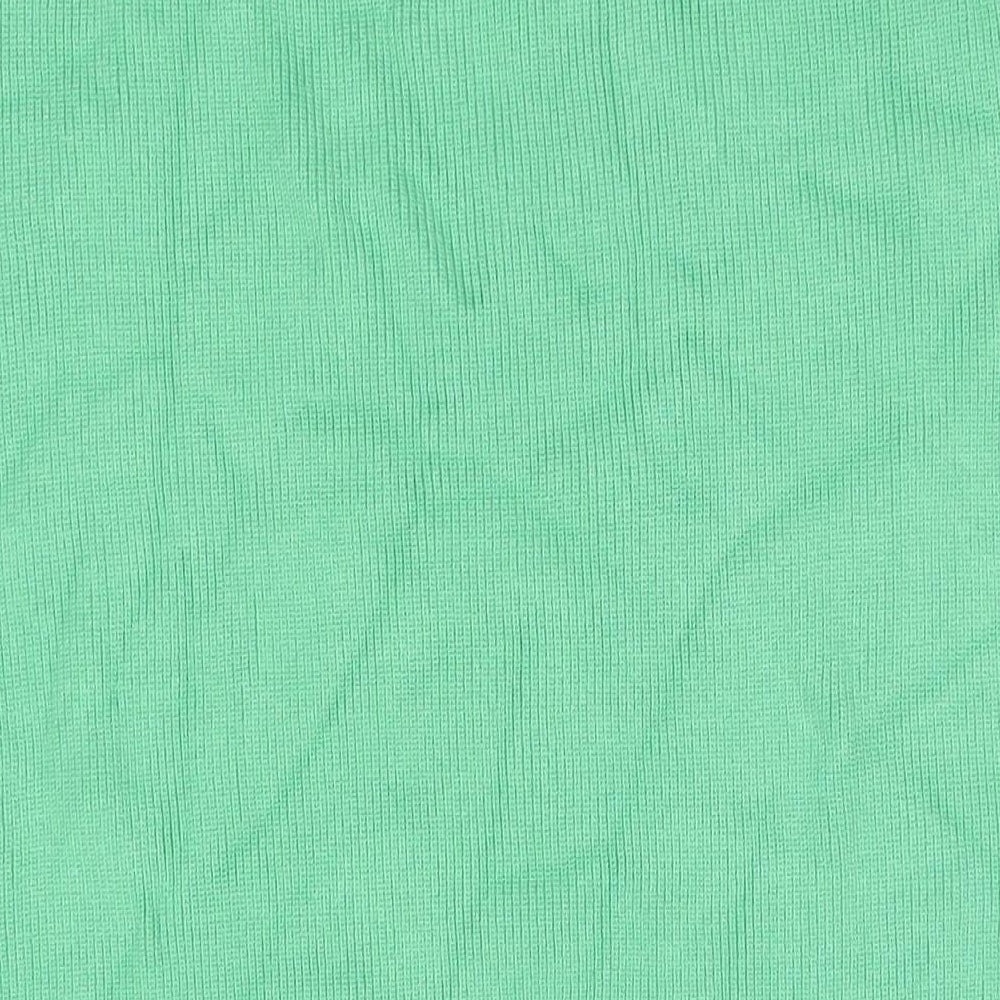 Marks and Spencer Womens Green Viscose Maxi Skirt Size L - Side Slit(s)