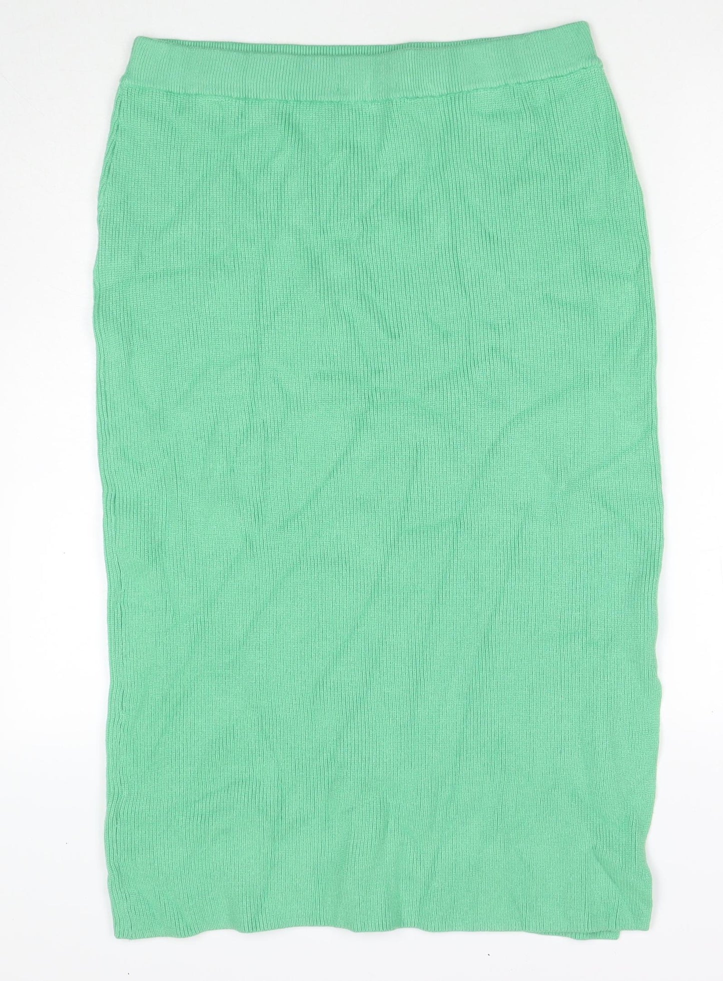 Marks and Spencer Womens Green Viscose Maxi Skirt Size L