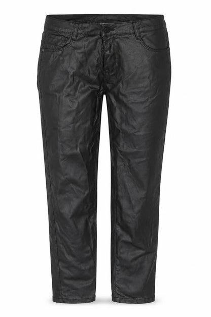 M.B.J Womens Black Viscose Trousers Size XL L27 in Regular Zip