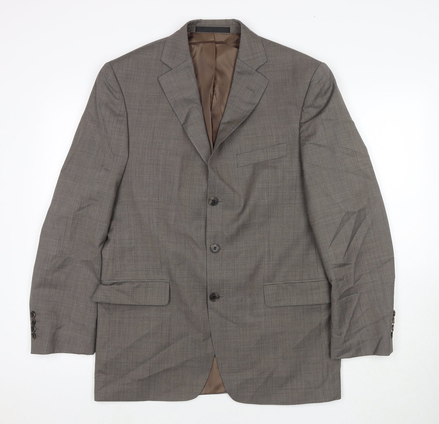 Mens UK Size 40 Marks and Spencer Regular Beige Suit Jacket