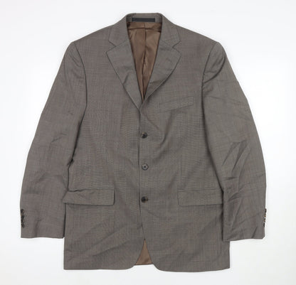 Mens UK Size 40 Marks and Spencer Regular Beige Suit Jacket