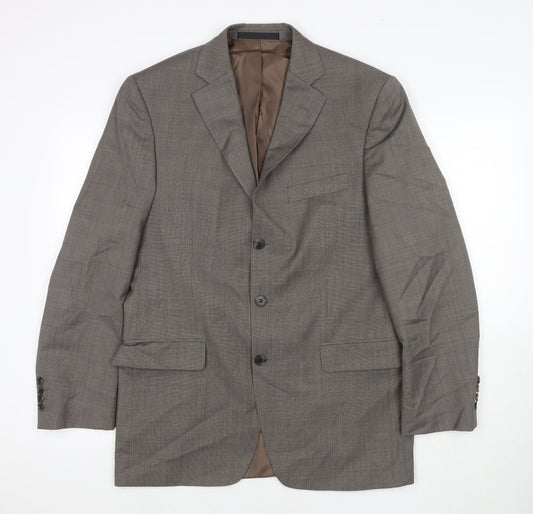 Mens UK Size 40 Marks and Spencer Regular Beige Suit Jacket