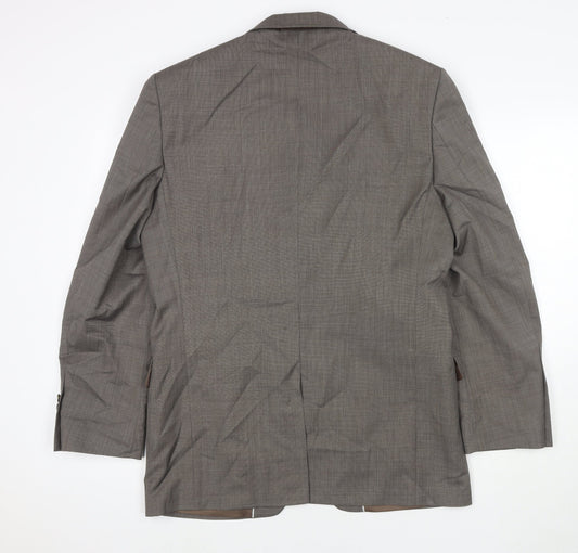 Mens UK Size 40 Marks and Spencer Regular Beige Suit Jacket