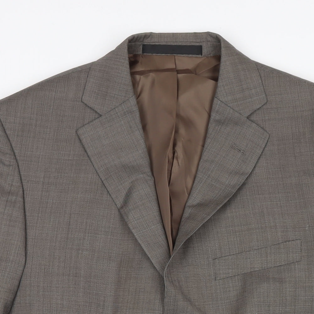 Mens UK Size 40 Marks and Spencer Regular Beige Suit Jacket