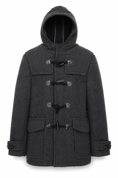 Mens UK Size S Burton Grey Pea Coat