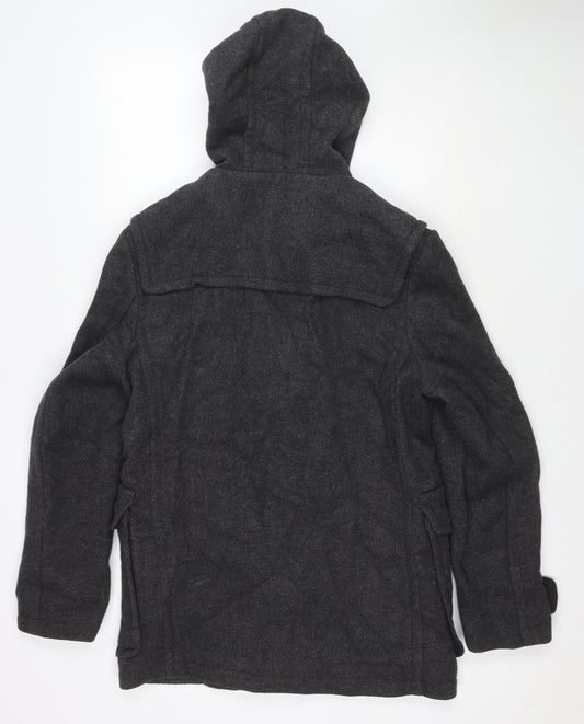 Mens UK Size S Burton Grey Pea Coat