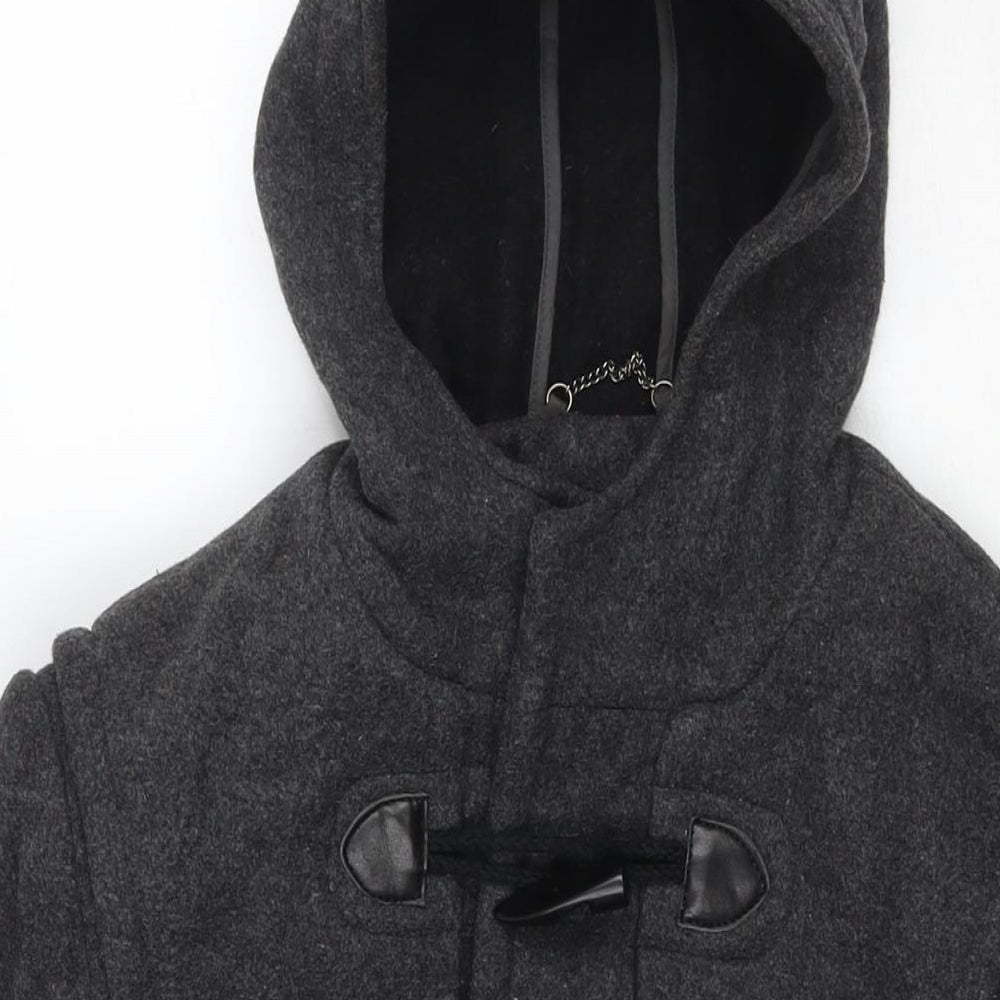 Mens UK Size S Burton Grey Pea Coat