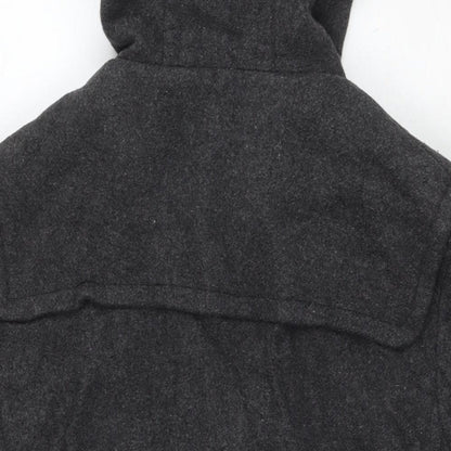 Mens UK Size S Burton Grey Pea Coat