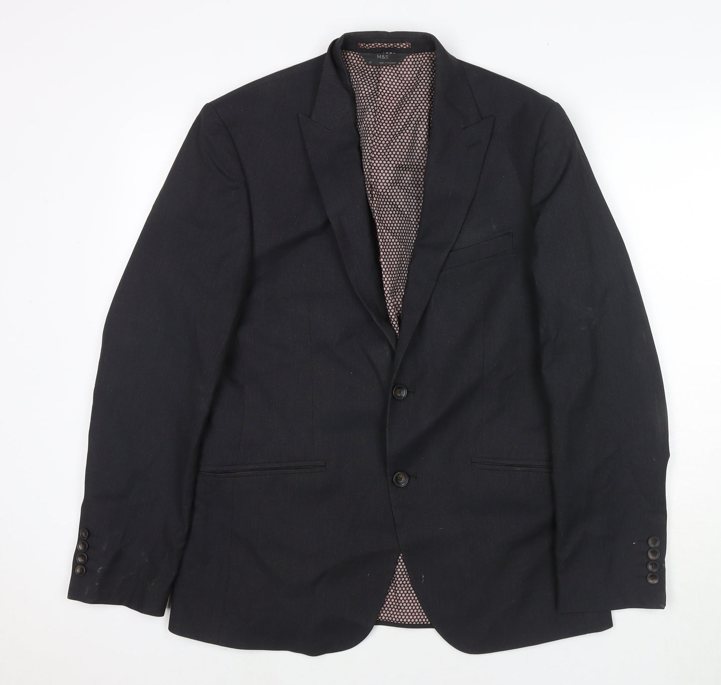 Mens UK Size 38 Marks and Spencer Regular Grey Suit Jacket
