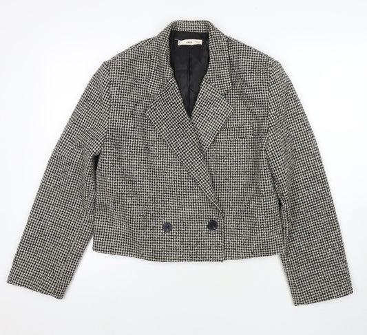 Womens UK Size M Mango Black Jacket