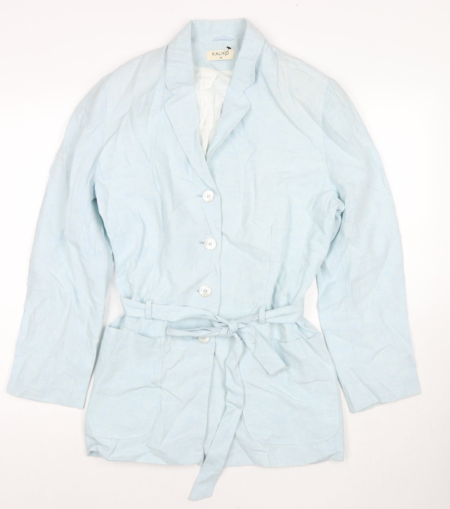 Womens UK Size 16 Kaliko Blue Jacket