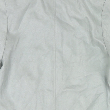 Womens UK Size 10 Marks and Spencer Blue Overcoat
