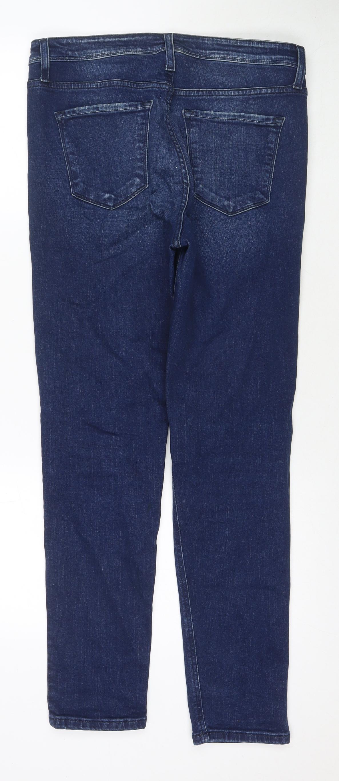 Flying Monkey Womens Blue Cotton Straight Jeans Size 30 in L29 in Regular Zip