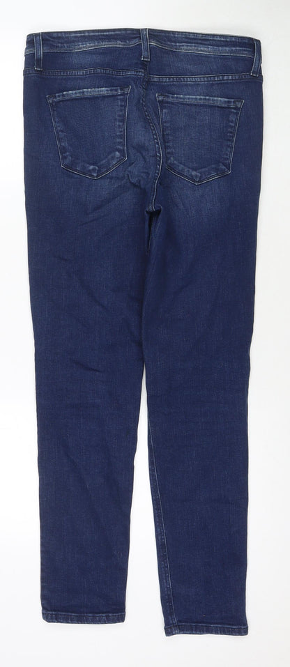 Flying Monkey Womens Blue Cotton Straight Jeans Size 30 in L29 in Regular Zip