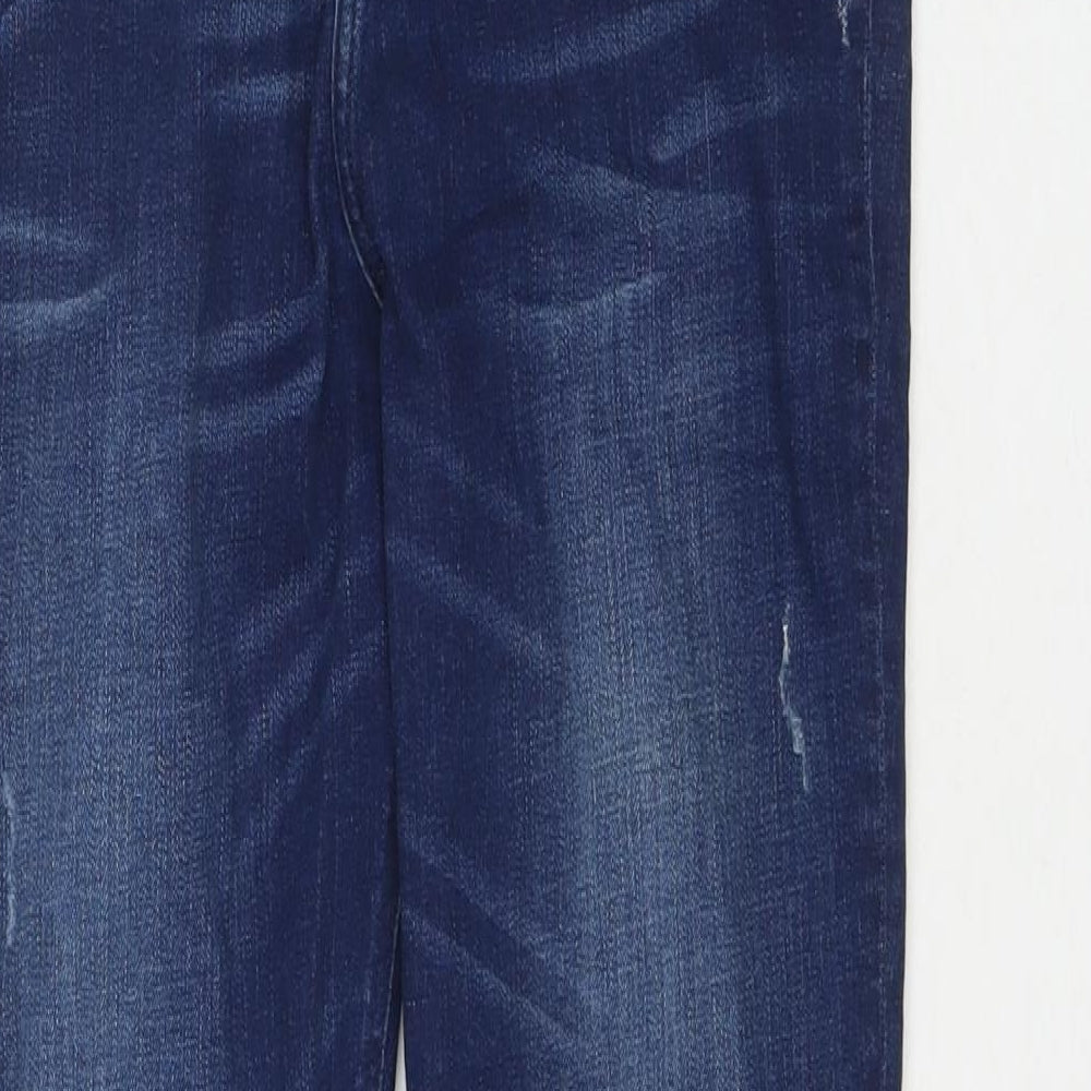 Flying Monkey Womens Blue Cotton Straight Jeans Size 30 in L29 in Regular Zip