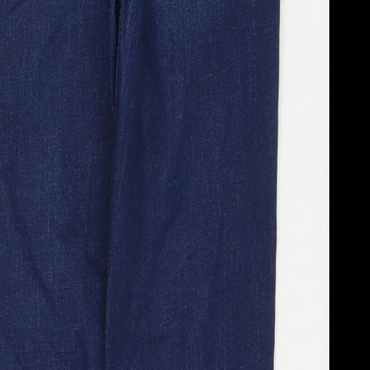 Flying Monkey Womens Blue Cotton Straight Jeans Size 30 in L29 in Regular Zip