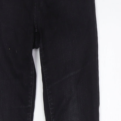 Lee Mens Black Cotton Skinny Jeans Size 27 in L30 in Regular Zip