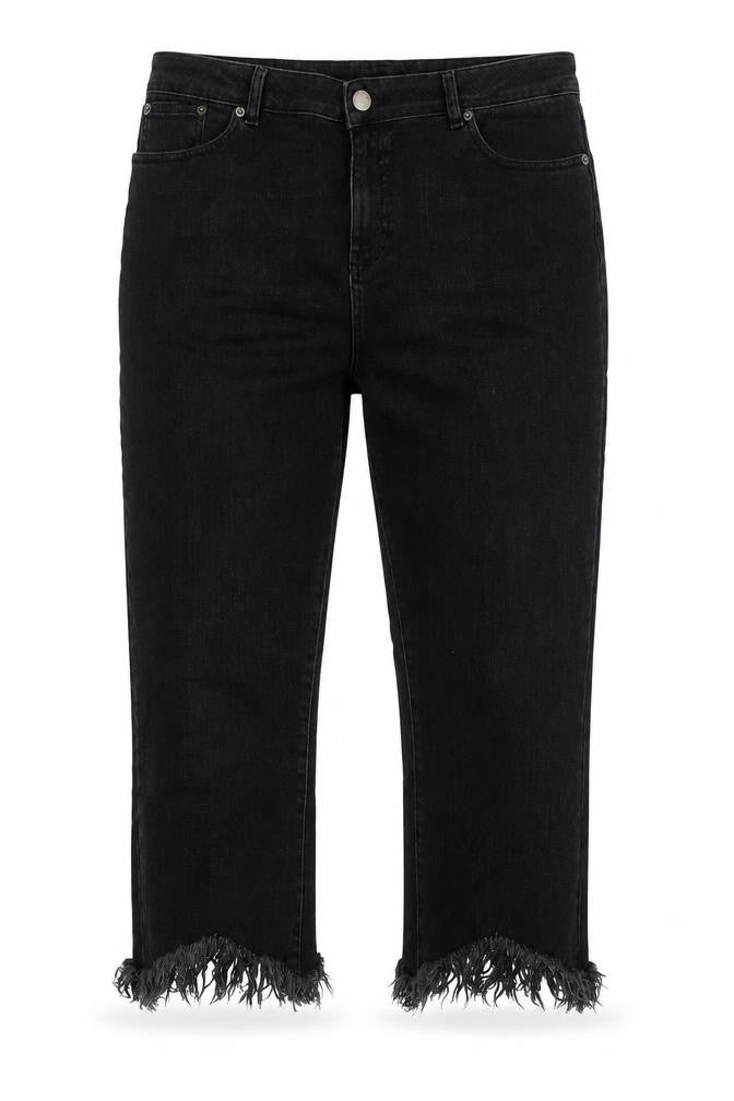 Mens UK Size 34 in ASOS Regular Fit Cropped Black Jeans