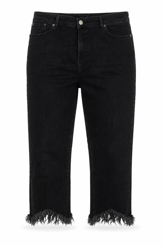 Mens UK Size 34 in ASOS Regular Fit Cropped Black Jeans