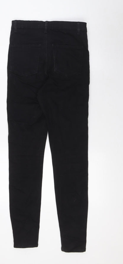 Denim Co Womens Black Cotton Skinny Jeans Size 10 L30 in Regular Zip