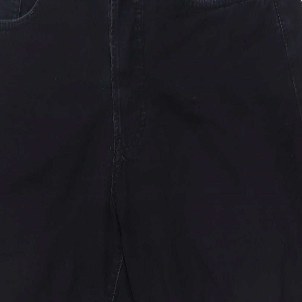 Josef Mens Black Cotton Straight Jeans Size 32 in L30 in Regular Button - Work wear