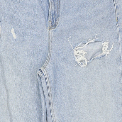 Very Womens Blue Cotton Jegging Jeans Size 10 L28 in Regular Zip - Raw Hem