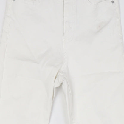 Womens UK Size 8 Marks and Spencer Regular Fit Skinny White Jeans