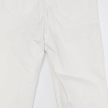 Womens UK Size 8 Marks and Spencer Regular Fit Skinny White Jeans