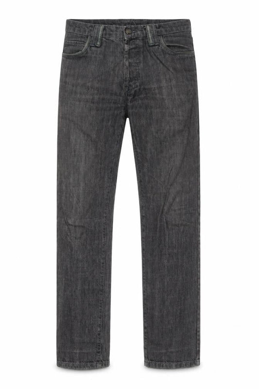 Mens UK Size 32 in Gilmar Regular Fit Straight Black Jeans