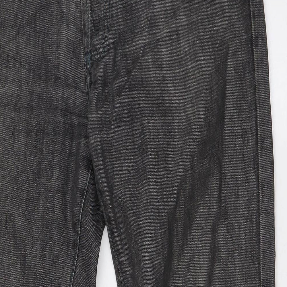 Gilmar Mens Black Cotton Straight Jeans Size 32 in L34 in Regular Button