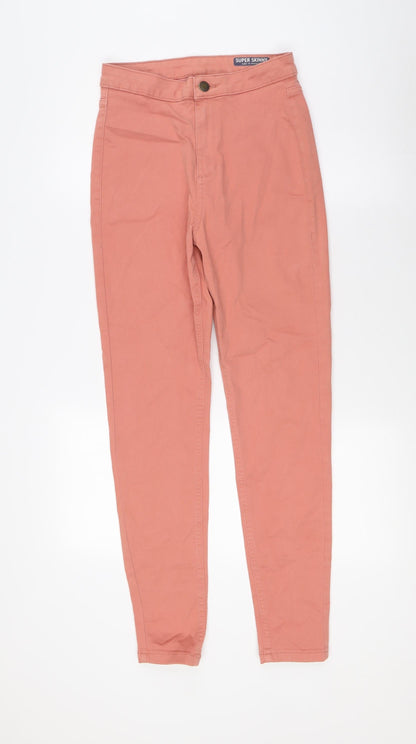 Womens UK Size 10 Marks and Spencer Regular Fit Skinny Orange Jeans
