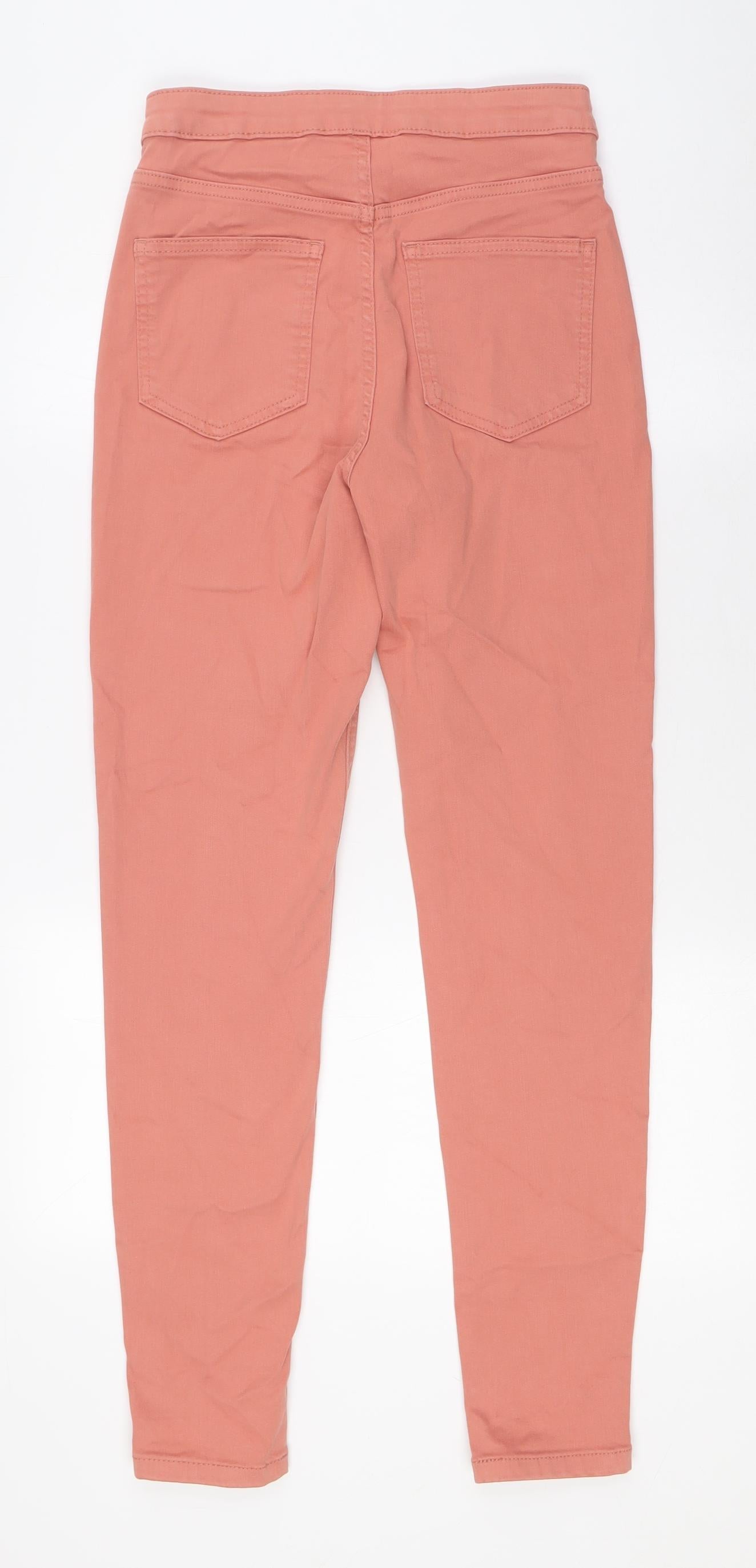 Womens UK Size 10 Marks and Spencer Regular Fit Skinny Orange Jeans