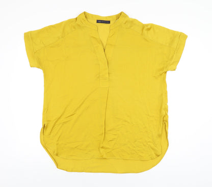 Womens UK Size 10 Marks and Spencer Yellow Basic Blouse