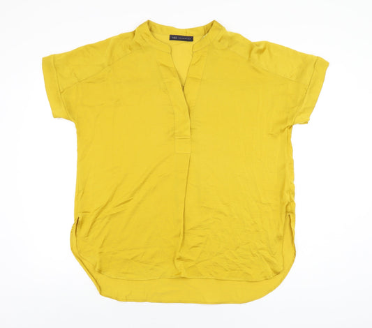 Womens UK Size 10 Marks and Spencer Yellow Basic Blouse