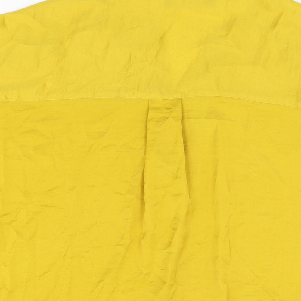 Womens UK Size 10 Marks and Spencer Yellow Basic Blouse
