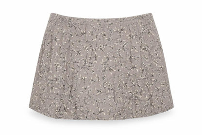 DIANA Womens Brown Floral Acetate Mini Skirt Size 14 Zip