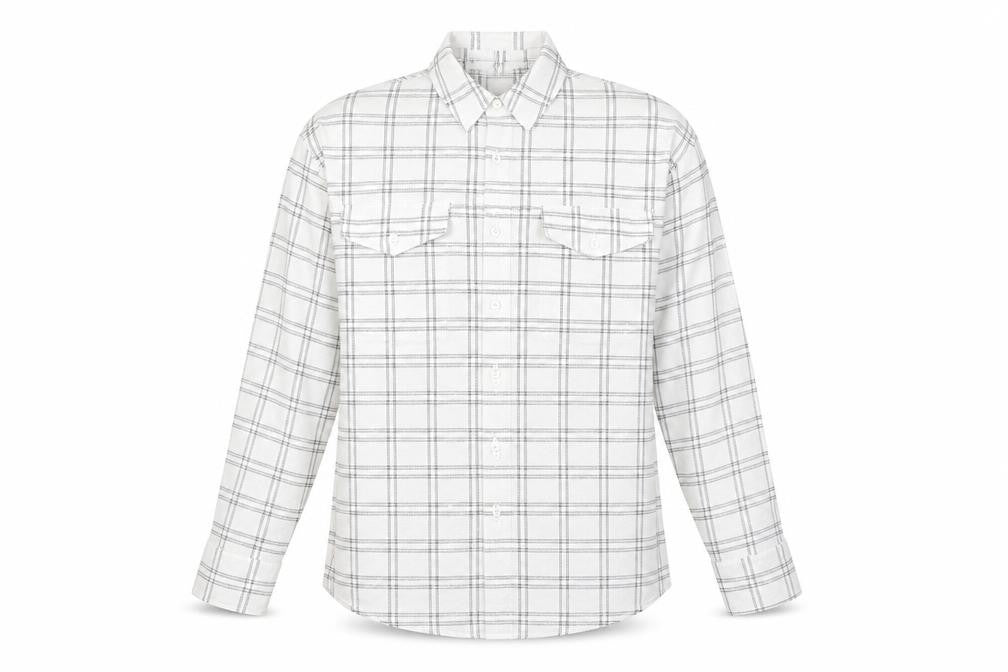 Womens UK Size 8 PRETTYLITTLETHING White Basic Button-Up