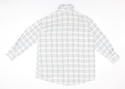 Womens UK Size 8 PRETTYLITTLETHING White Basic Button-Up