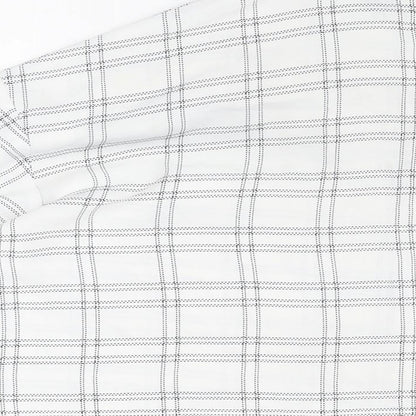 Womens UK Size 8 PRETTYLITTLETHING White Basic Button-Up