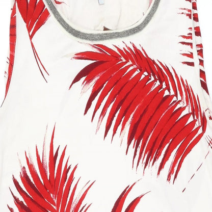 Womens UK Size 14 NEXT White Basic T-Shirt