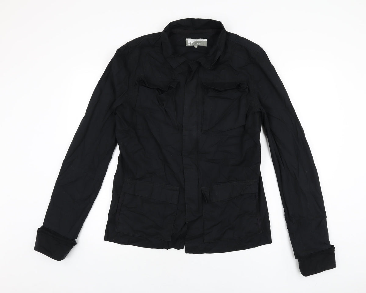 Politix Womens Black Jacket Coat Size S Zip