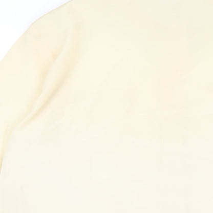 Womens UK Size 10 Artigiano Beige Basic Button-Up