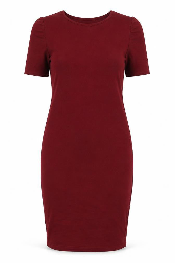 Dorothy Perkins Womens Red Polyester Bodycon Size 12 Round Neck Pullover