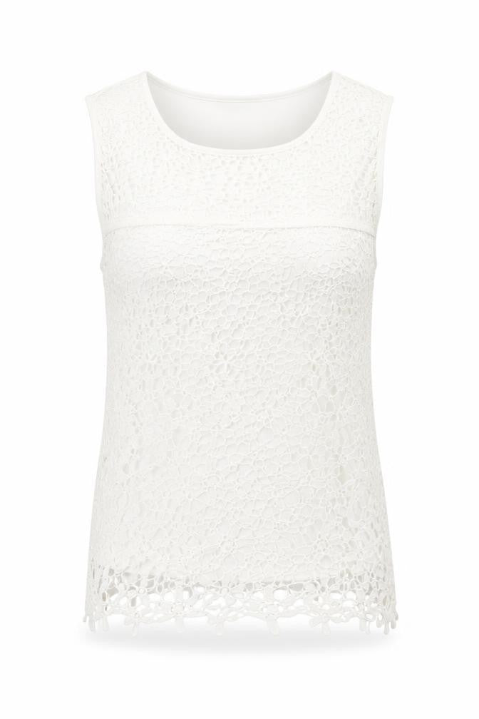 Womens UK Size 6 Debenhams White Basic Tank