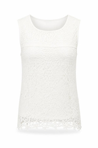 Womens UK Size 6 Debenhams White Basic Tank