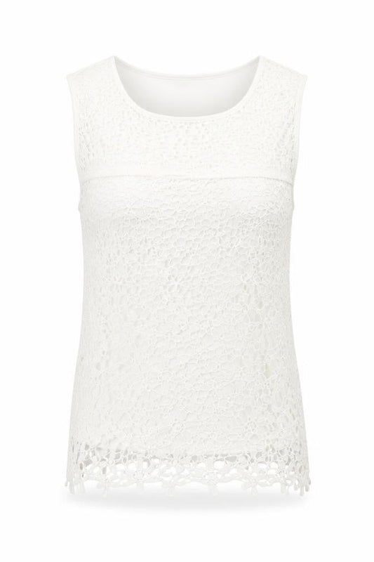 Womens UK Size 6 Debenhams White Basic Tank
