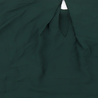 Womens UK Size M Zara Green Basic Blouse